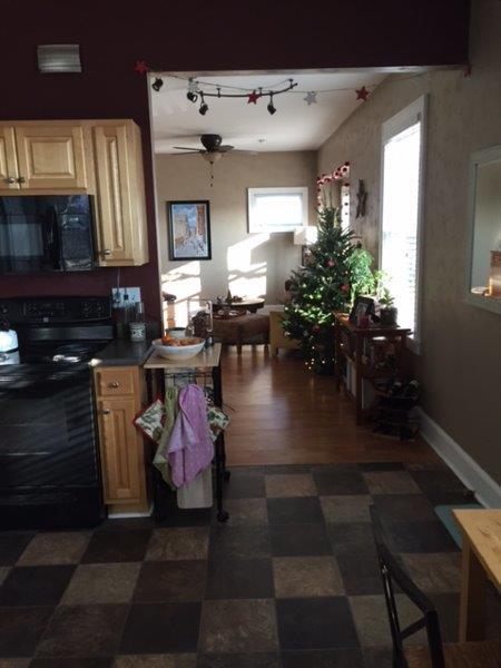Kitchen, looking towards LR - 220 W Maple St
