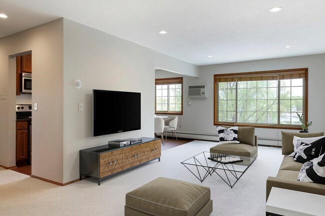 Spacious Living Room - Harbor District Apartments