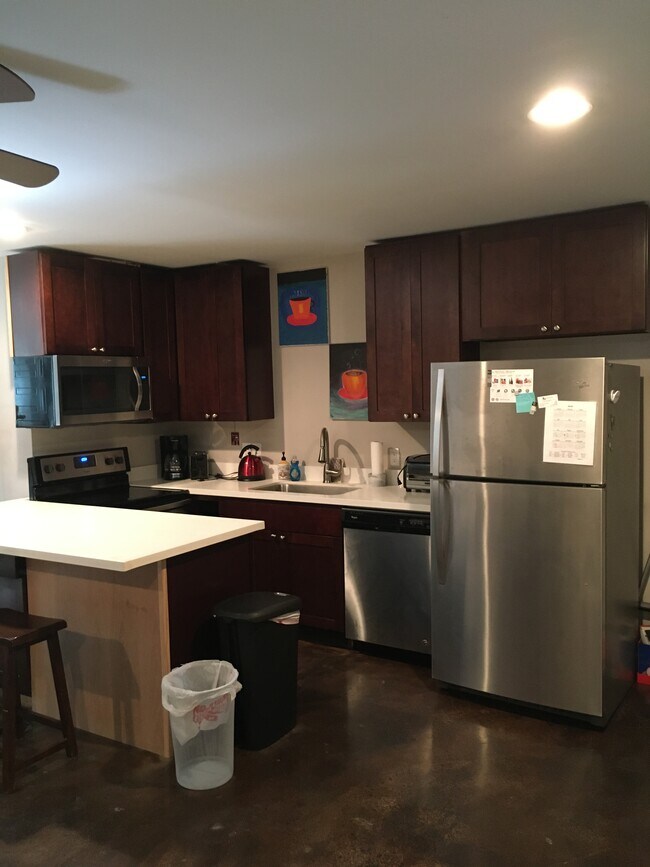 Fully stocked kitchen with necessary appliances - 1713 Albans Rd