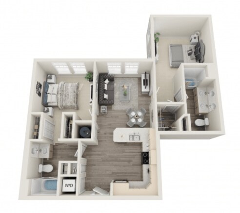 Plano de planta - Luxe at Market Common