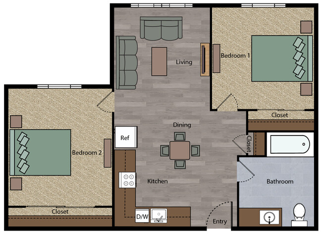 Floorplan - Wong Center Senior Apartments