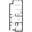 Open 1 Bedroom C