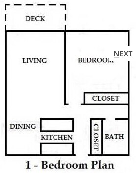 1BR/1BA - Lakeside