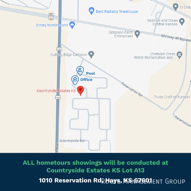 1010 Reservation Rd, Hays, KS 67601 House Rental in Hays, KS