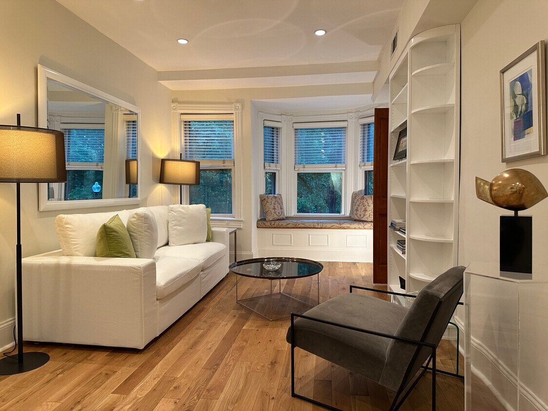 Living area with view of park - 3042 R St NW (Washington, DC)
