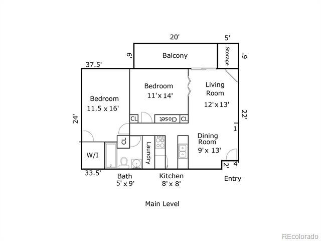 Floor Plan - 14760 E Kentucky Dr