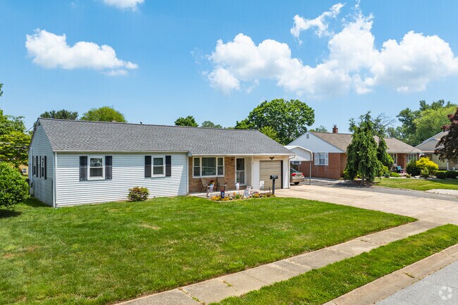 Ranch homes in Bear typically come with attached driveways on sizable lots.