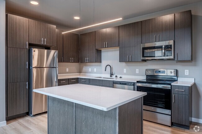 2BR, 1BA - 1001SF - Cocina - The Tuxedo