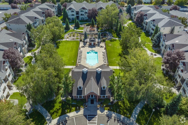 Top view of office and pool - Prairie Hills