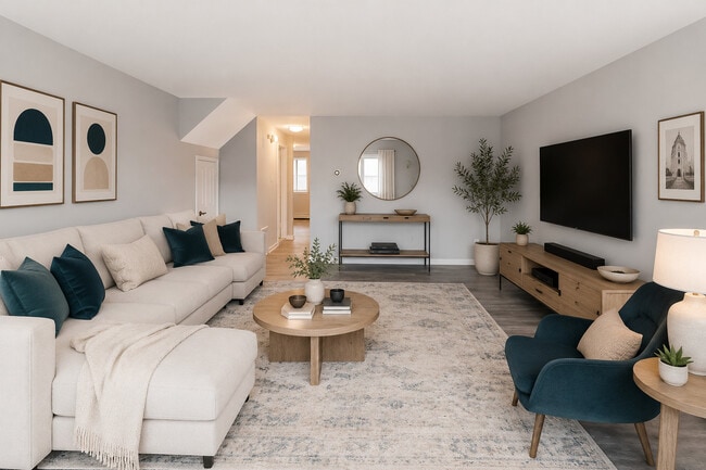 Manor- Living Room - The Revere Apartments