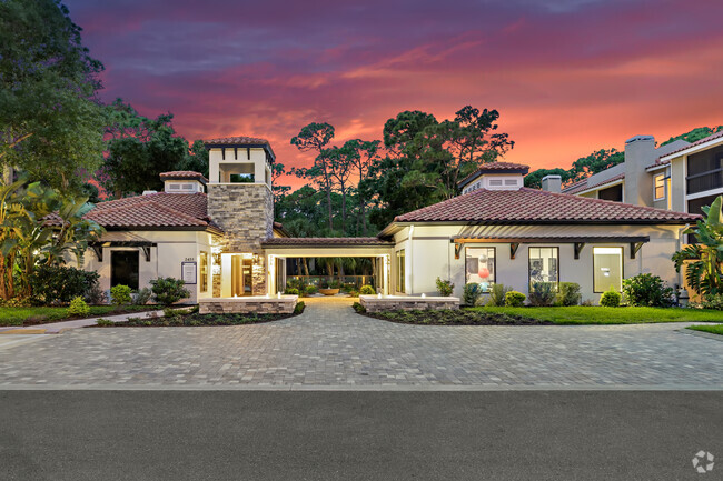 Clubhouse at sunset - Beneva Place Apartments