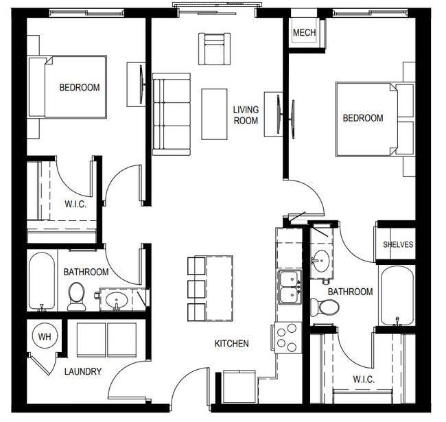 2 Bedroom - Residences on Main