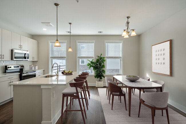 The Lancaster Townhome-Kitchen - MI Place at Downingtown