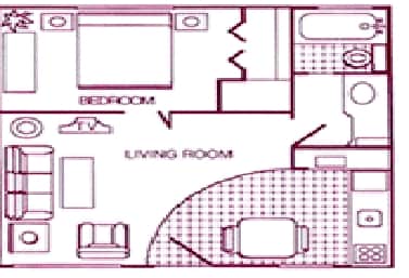 1BR/1BA - Scottsdale Suites Apartments
