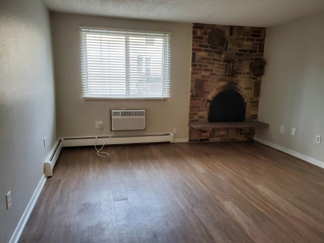 Beautiful fireplace in the living area - 136 S Penn