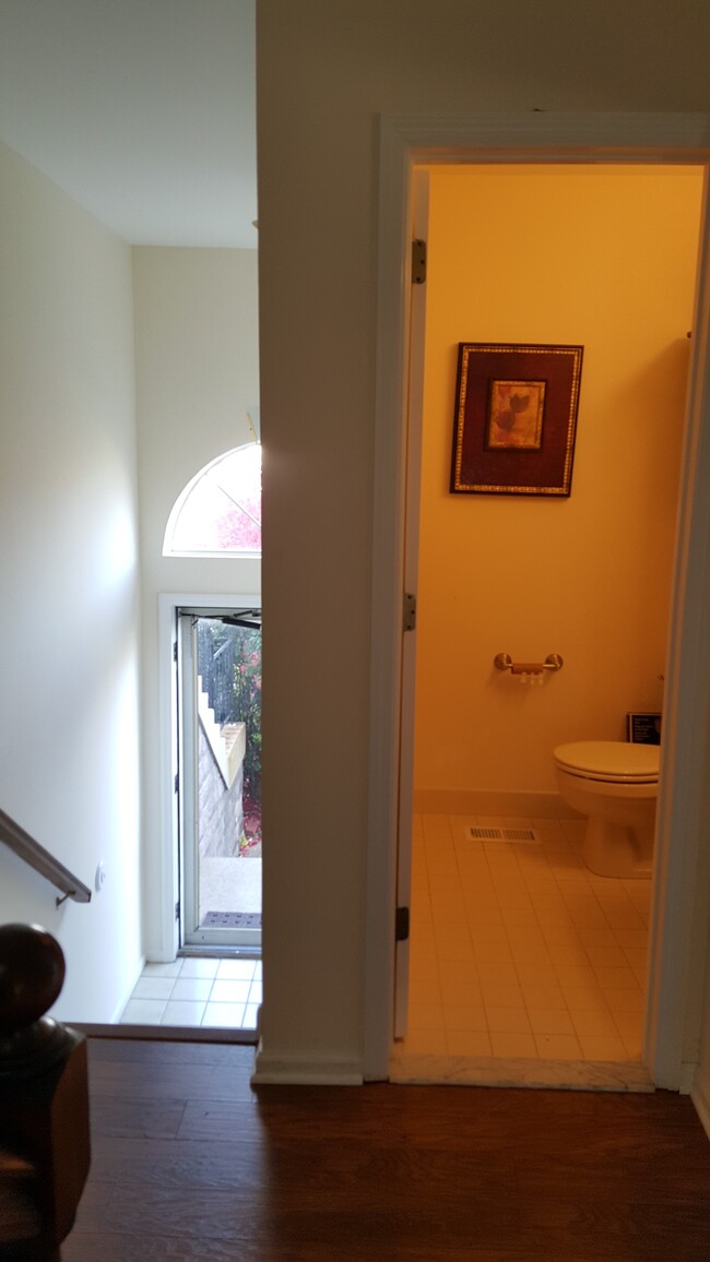 Powder room, top of entry stair - 407 Benham Ct