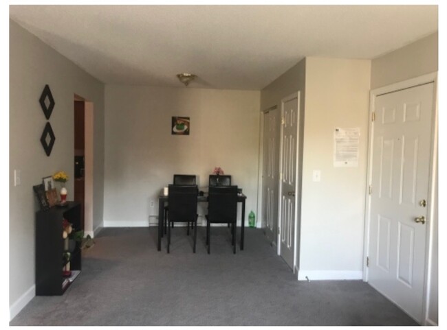 Unit A (1BR)- Living Space - Athens Station Apartments