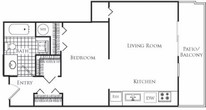 1BR 1Bath Base B