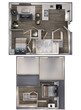 1 Bed/1 Bath Loft-C3D