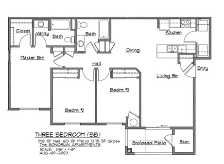 Plano de planta - Vistara Apartments