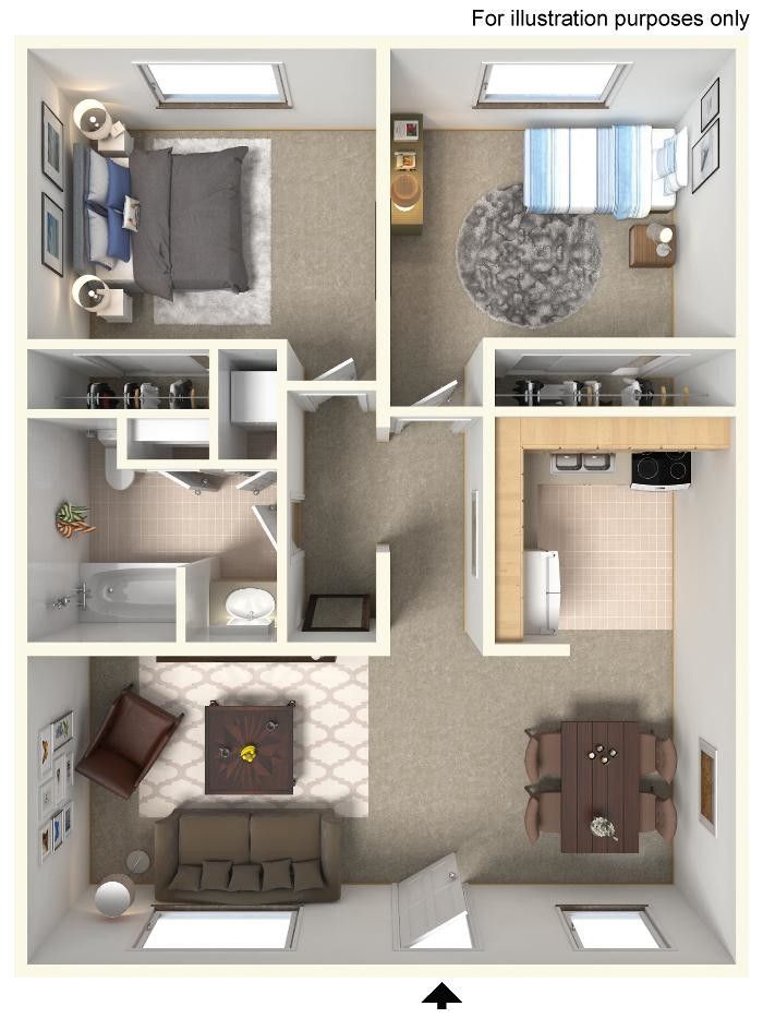 The Vue @ 214 Apartments – 2 Bed 1 Bath