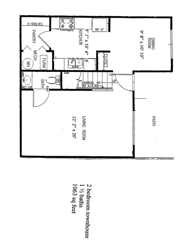 2 Bedroom Townhome Lower - Park Meadows Apartments