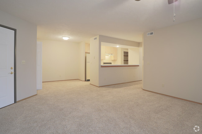 2 BR, 2 BA - Living Room - The Apartments At Oakbrook Court