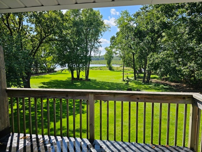 View from bedroom balcony to backyard - 1623 Kettle Cove Ct