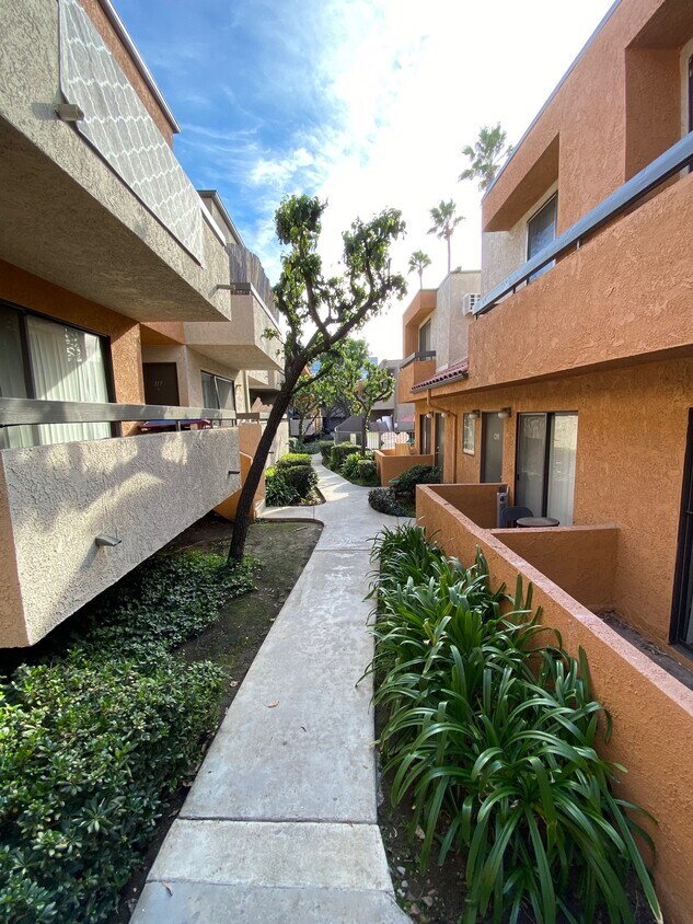 Walkway from the Back Entrance - Villa Marbella Apartments