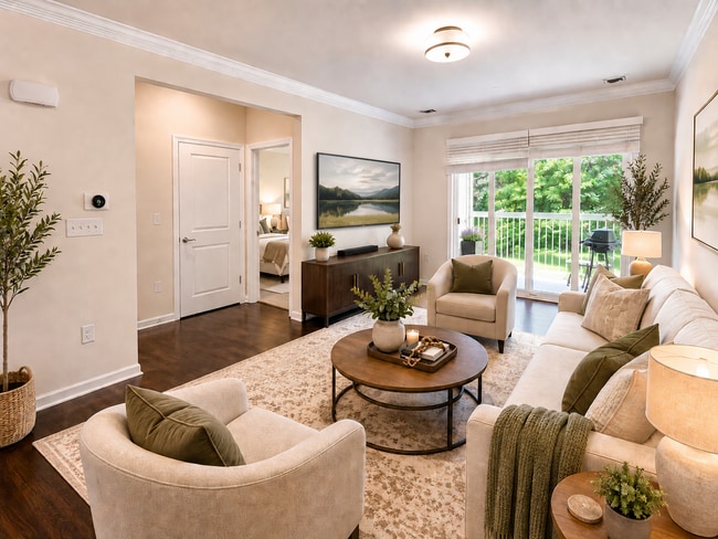 virtually staged living room - 90 Trotter Rd