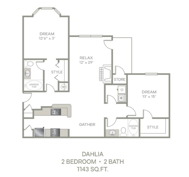 Plano de planta - Carrington Park