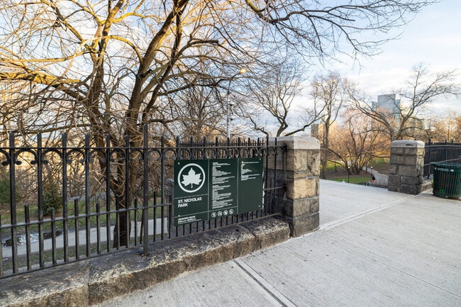 The entrance to St. Nicholas Park