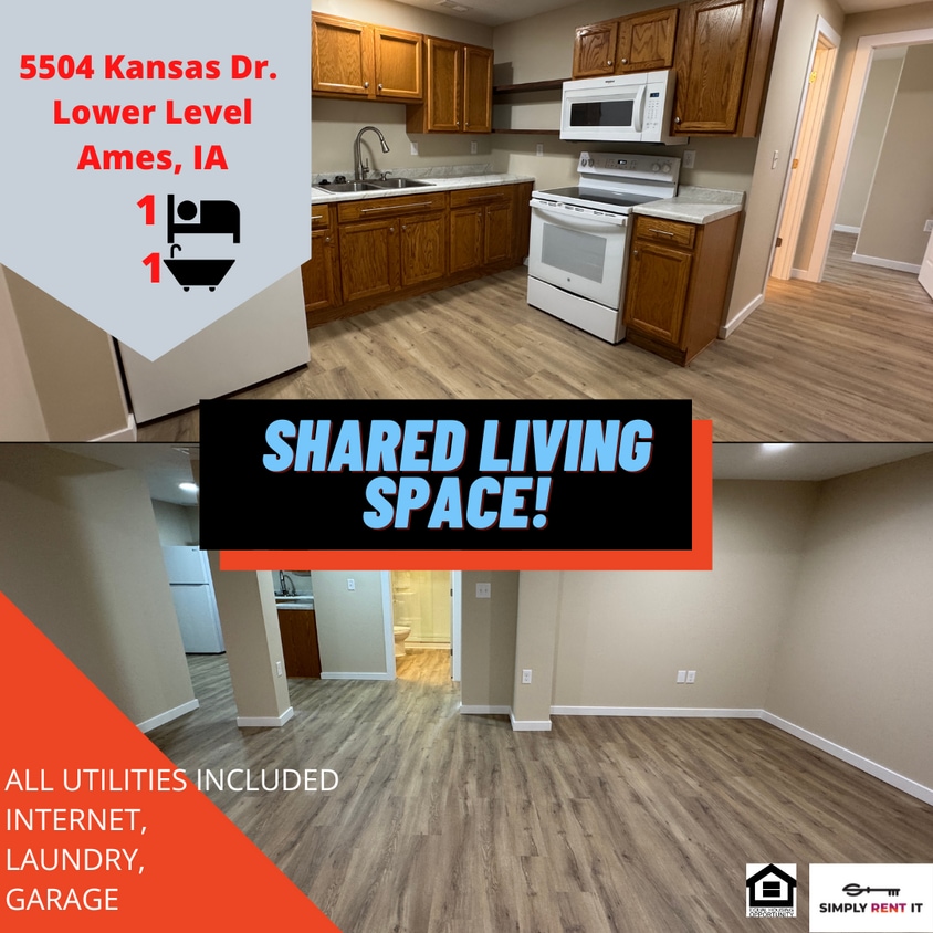 All Utilities, Lower-Level Living Space in Owner Occupied Home - All Utilities, Lower-Level Living Space in Owner Occupied Home