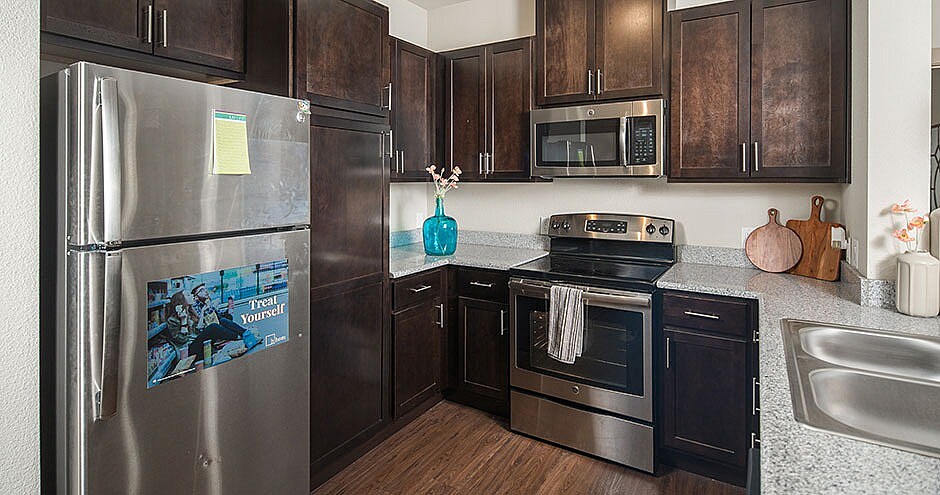 Cocina modelo 01, 13th y Olive, Eugene, OR - The Hayward Student Living