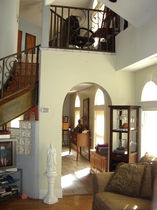wrought iron staircase - 2473 Harvard Ave