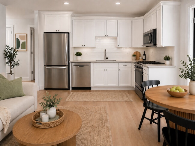 2-Bedroom Kitchen - Residences on Main Apartments