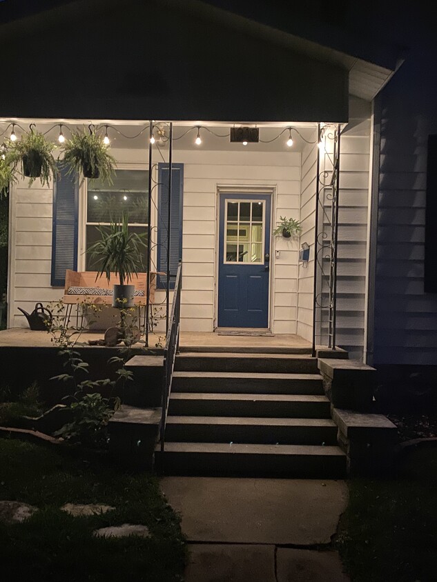 Cozy front entry in the evening - 1310 N Clay Ave