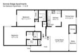 2BR 2BA (1110sf)
