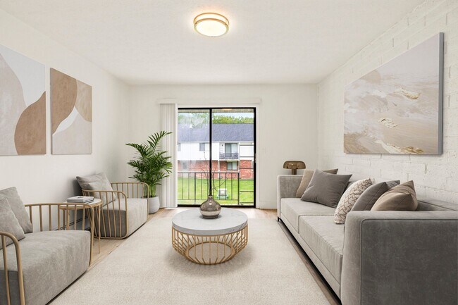 Área de estar mejorada - Little Creek Apartments