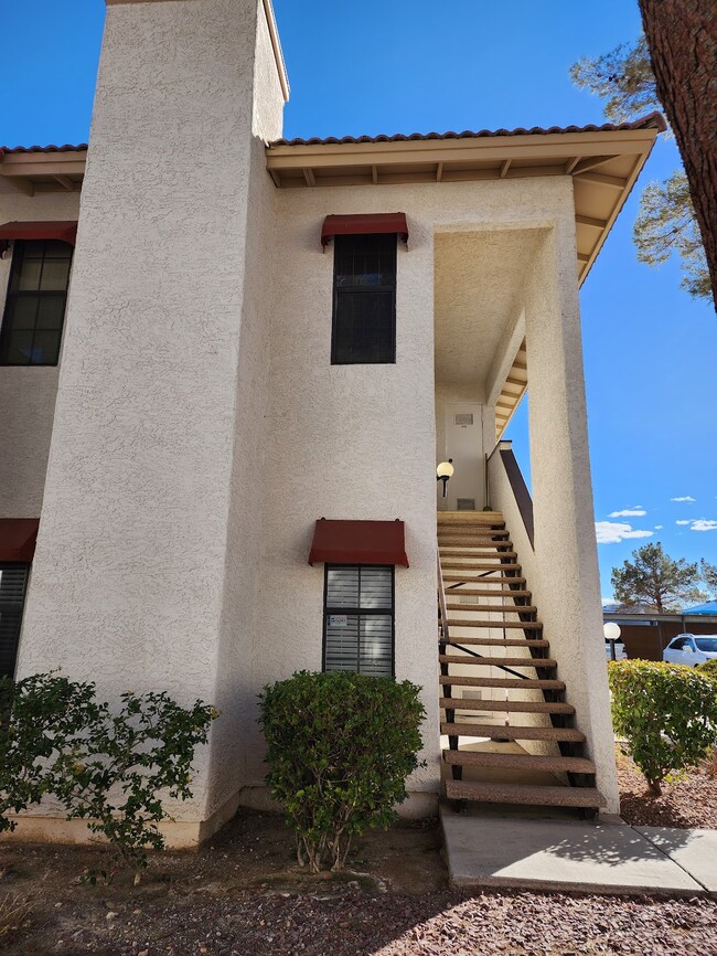 Private stairs up to unit - 6687 W Tropicana Ave