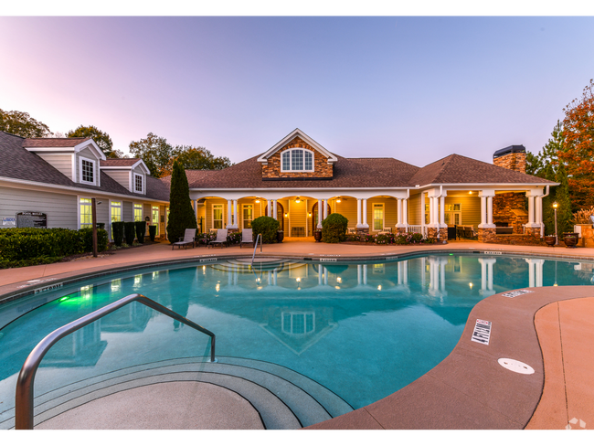 Resort-Style Pool at Dusk - Walden at Oakwood