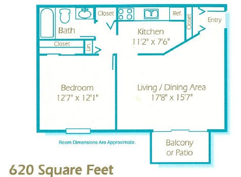 Fawn Lake Apartments – 1 Bed 1 Bath Southside