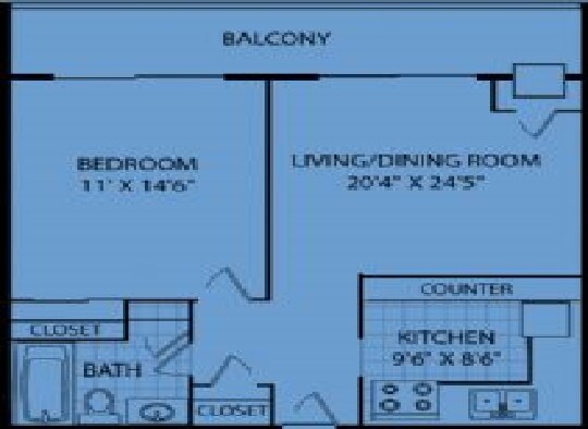 Kimberly Park Apartments – One Bedroom Junior