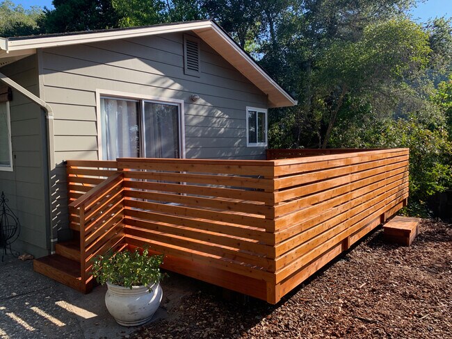 200 Square Foot Private Redwood Deck - 164 La Canada Way
