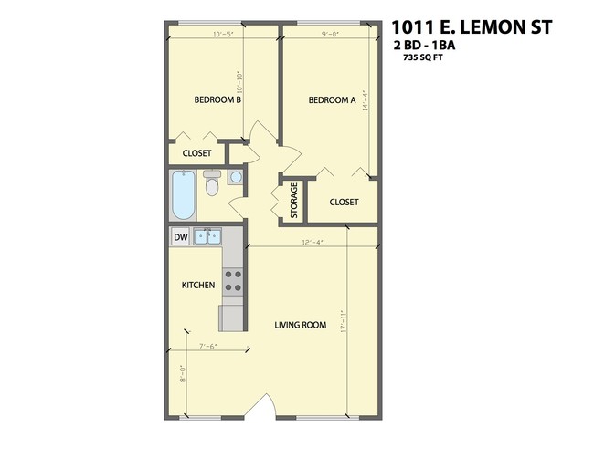 2HAB/1BA - University Square