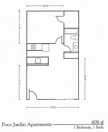 1HAB/1BA - Poco Jardin I