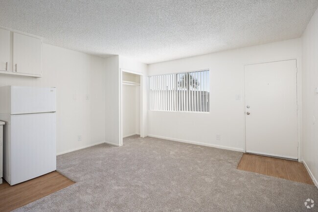 1 dormitorio, 1 baño - 400 pies cuadrados - Sala de estar - Gondolier Apartments