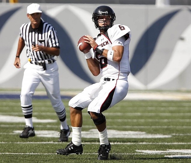 The Red Raiders on the football field