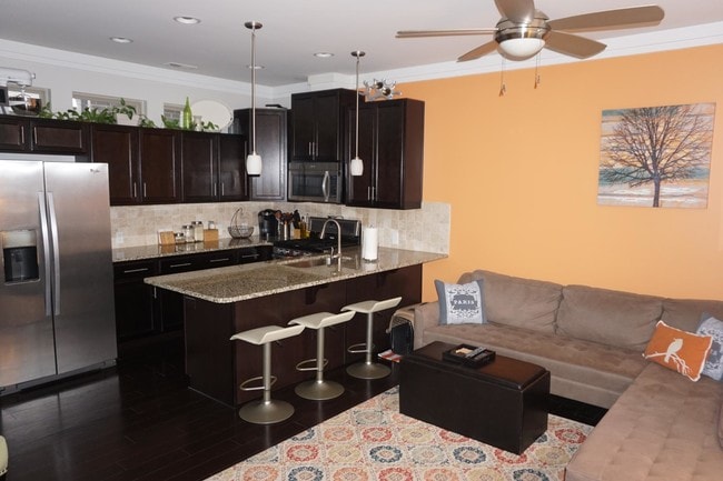 Kitchen and Living - 919 Warren Burgess Ln