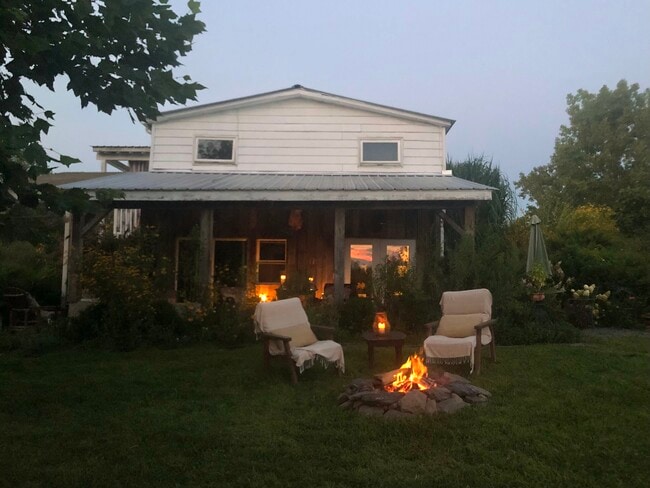 Firepit in front of Veranda - 388 Eichybush Rd